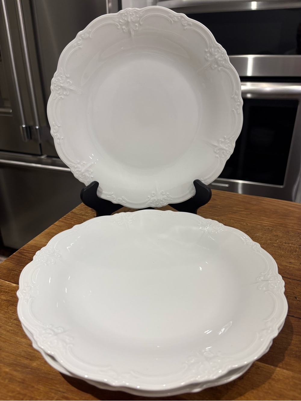 Baronesse White by Tirschenreuth Dinner Plates set- 3